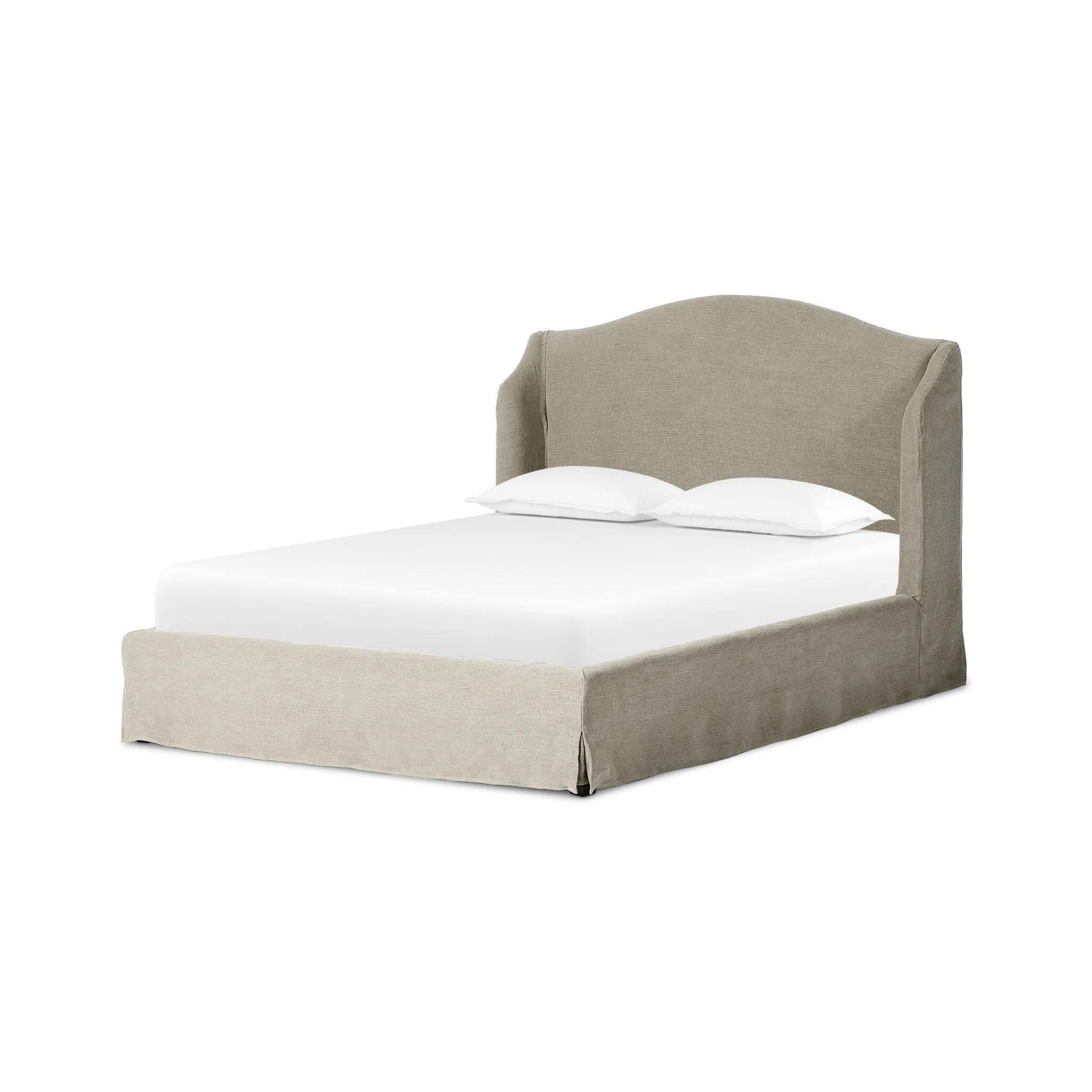 Meryl Slipcover Bed - CLT Flooring & Furnishings Inc