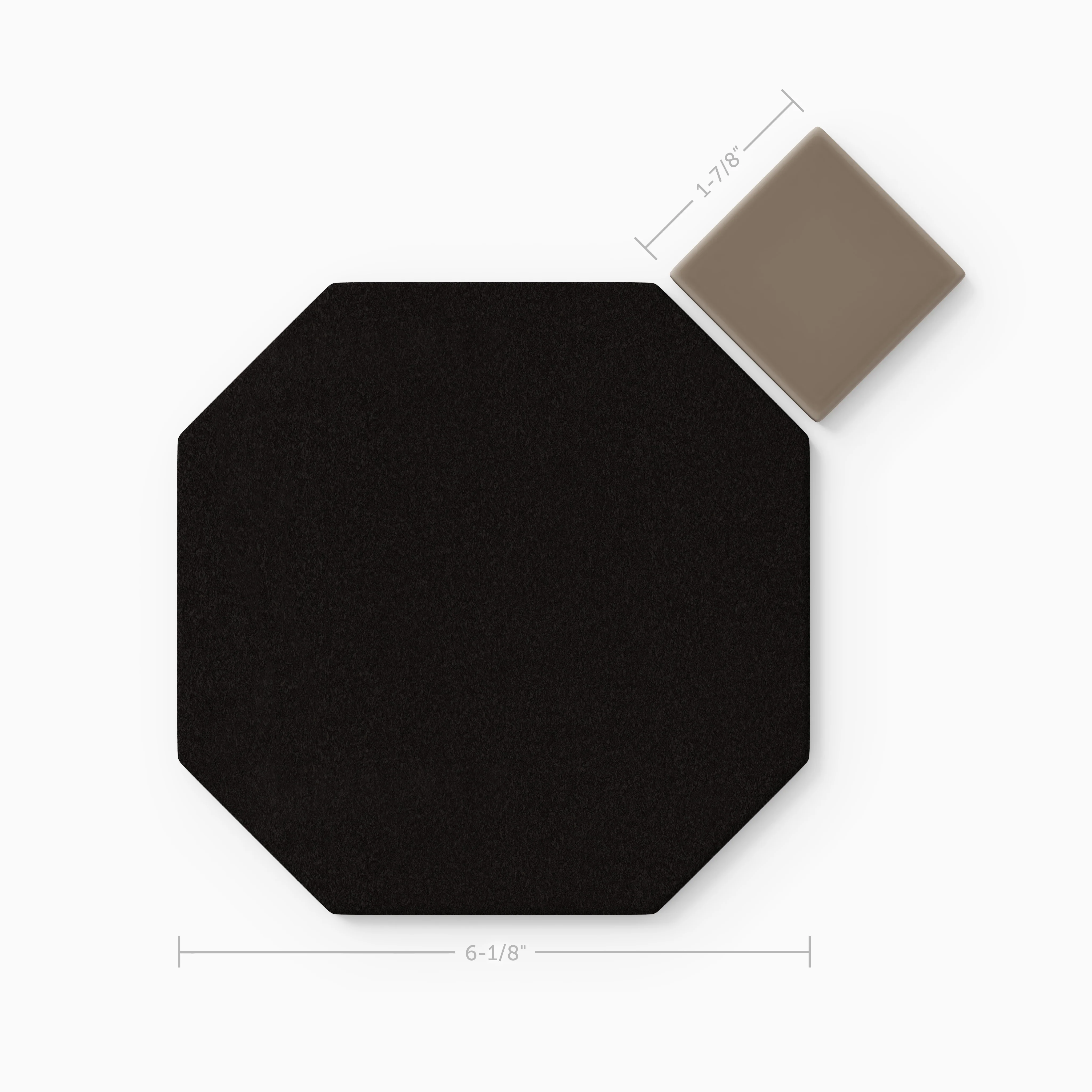 Gramercy Original Ceramic Tile in Raven Matte & Cardamom Matte - CLT Flooring & Furnishings Inc