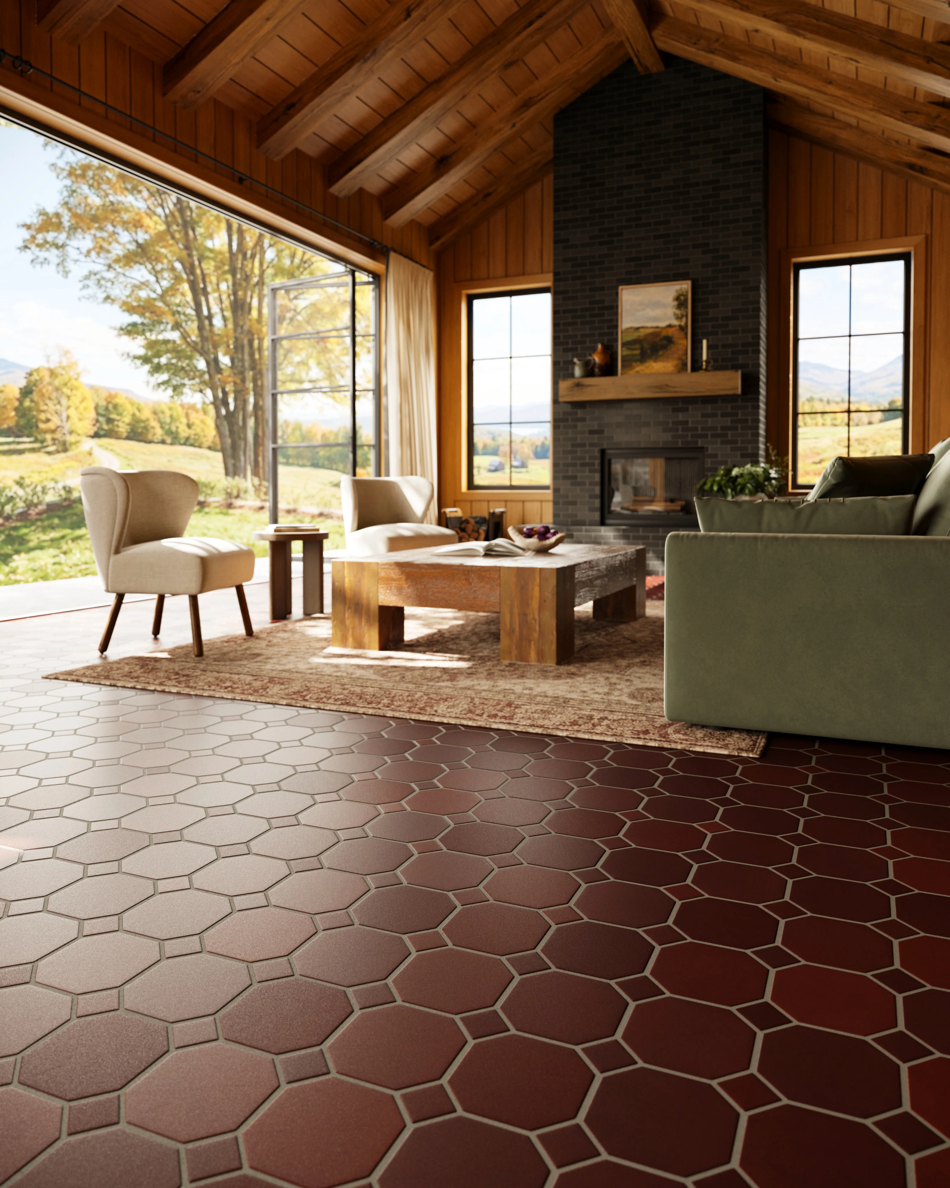 Gramercy Original Ceramic Tile in Redwood - CLT Flooring & Furnishings Inc