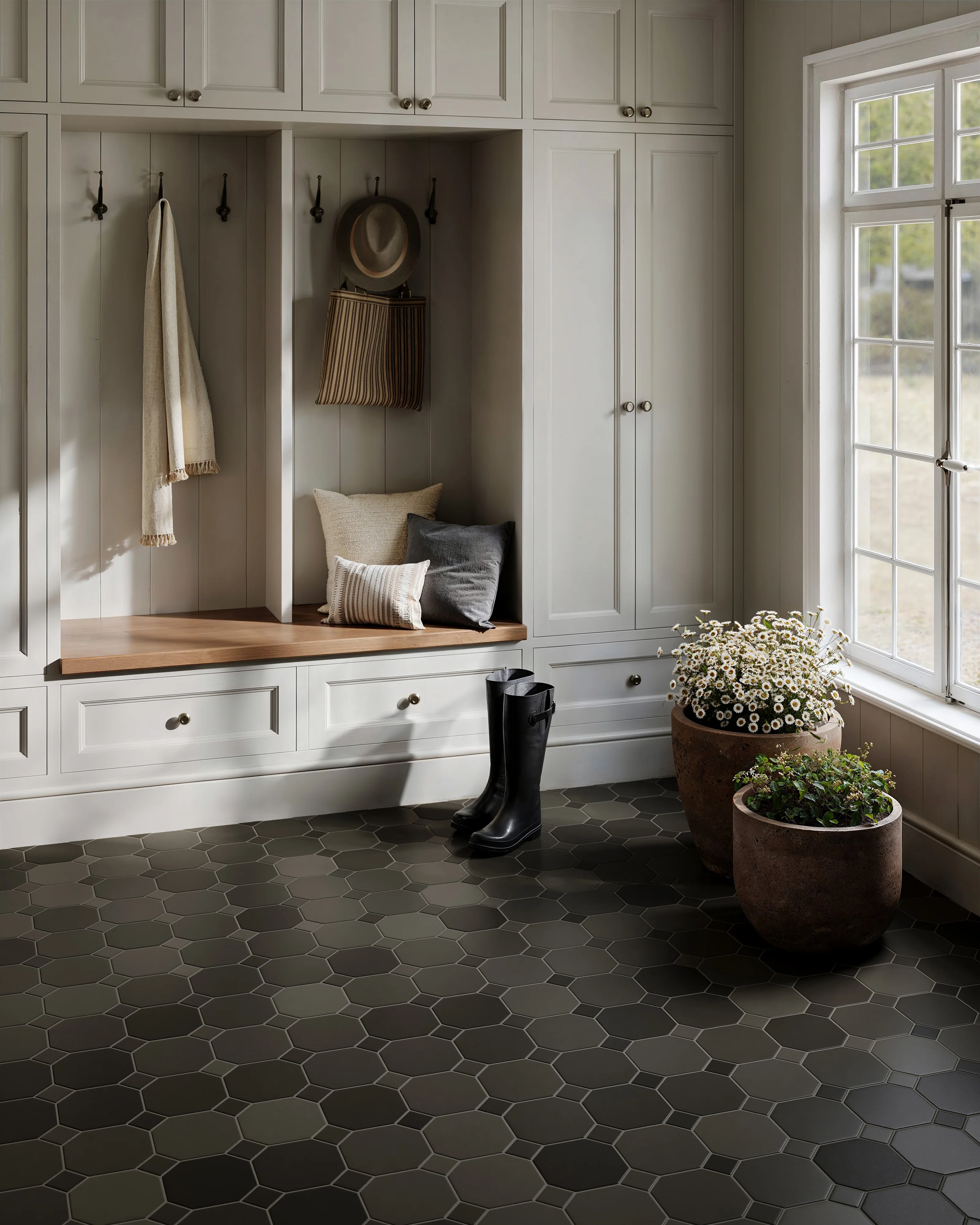 Gramercy Original Ceramic Tile in Graphite - CLT Flooring & Furnishings Inc