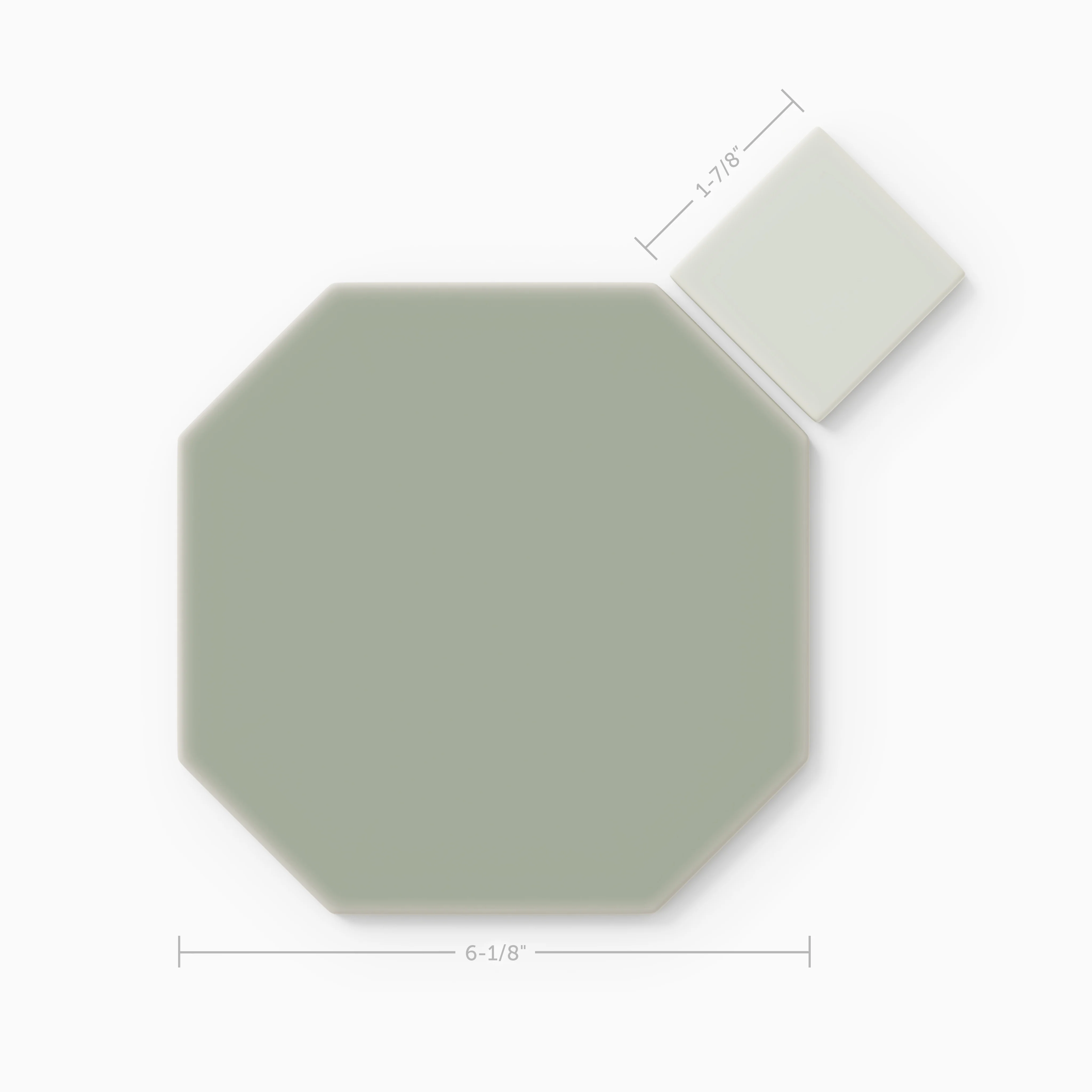 Gramercy Original Ceramic Tile in Rosemary Matte & Overcast Matte - CLT Flooring & Furnishings Inc