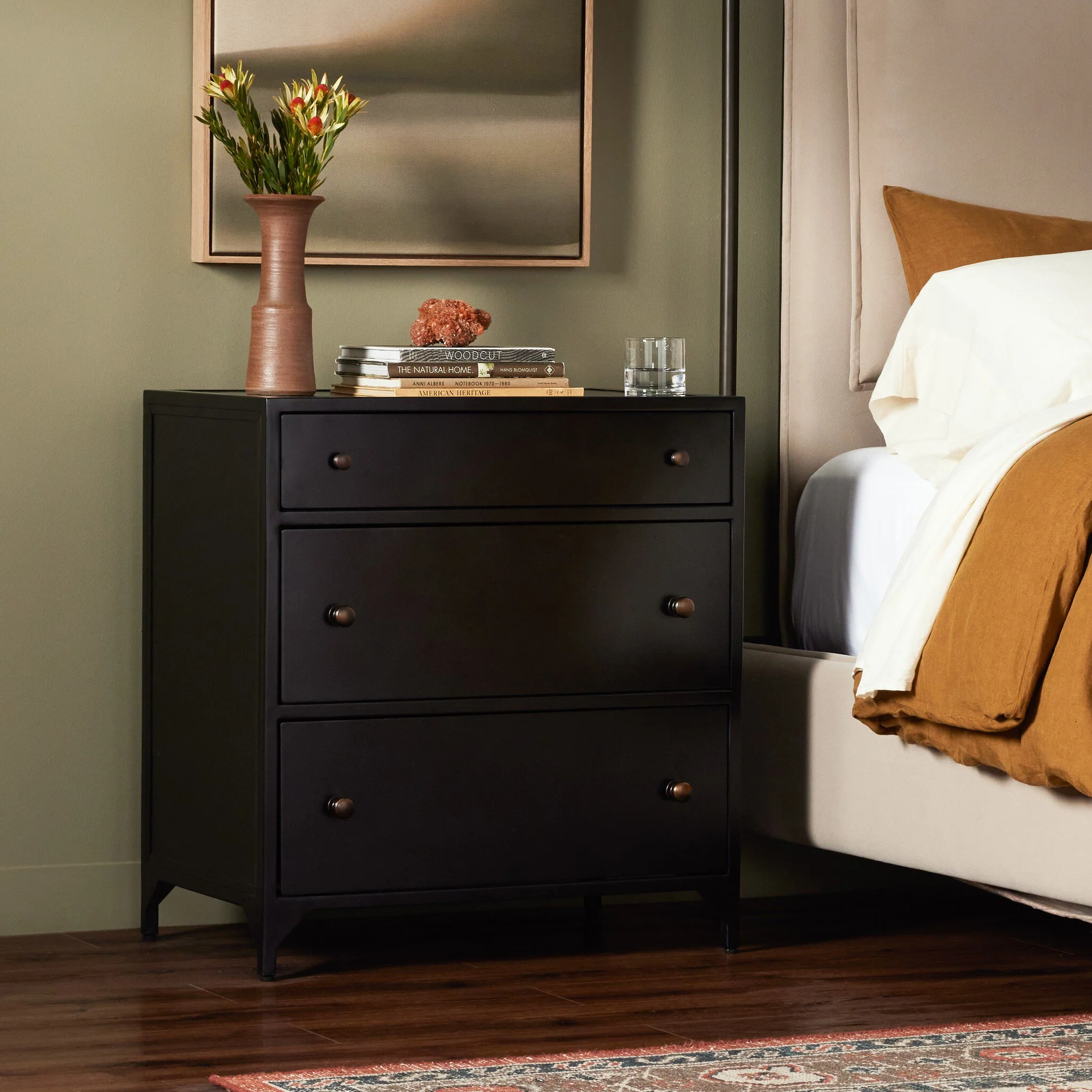 Belmont Large Storage Nightstand - CLT Flooring & Furnishings Inc