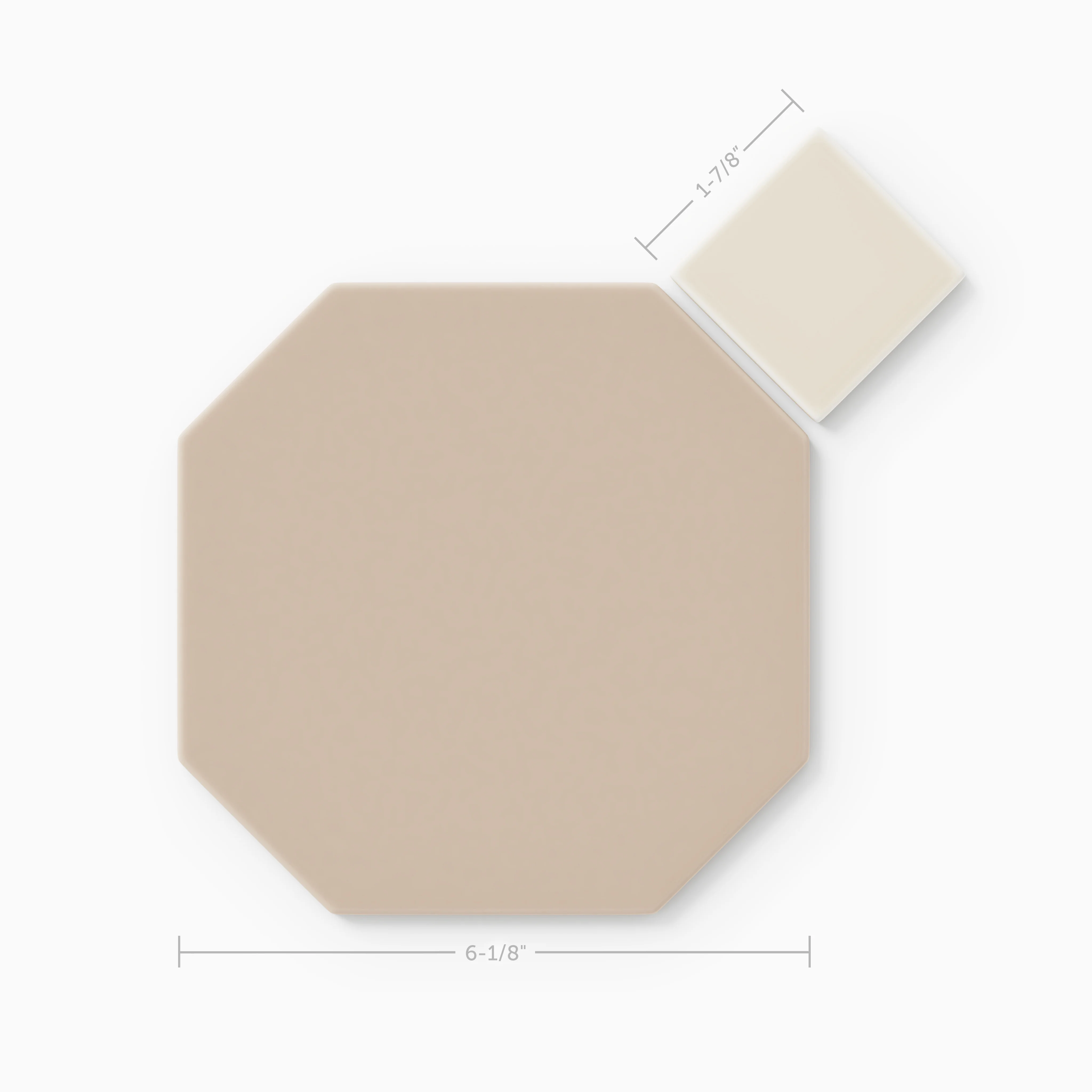 Gramercy Original Ceramic Tile in Sweet Pea Matte & Sand Dune Matte - CLT Flooring & Furnishings Inc