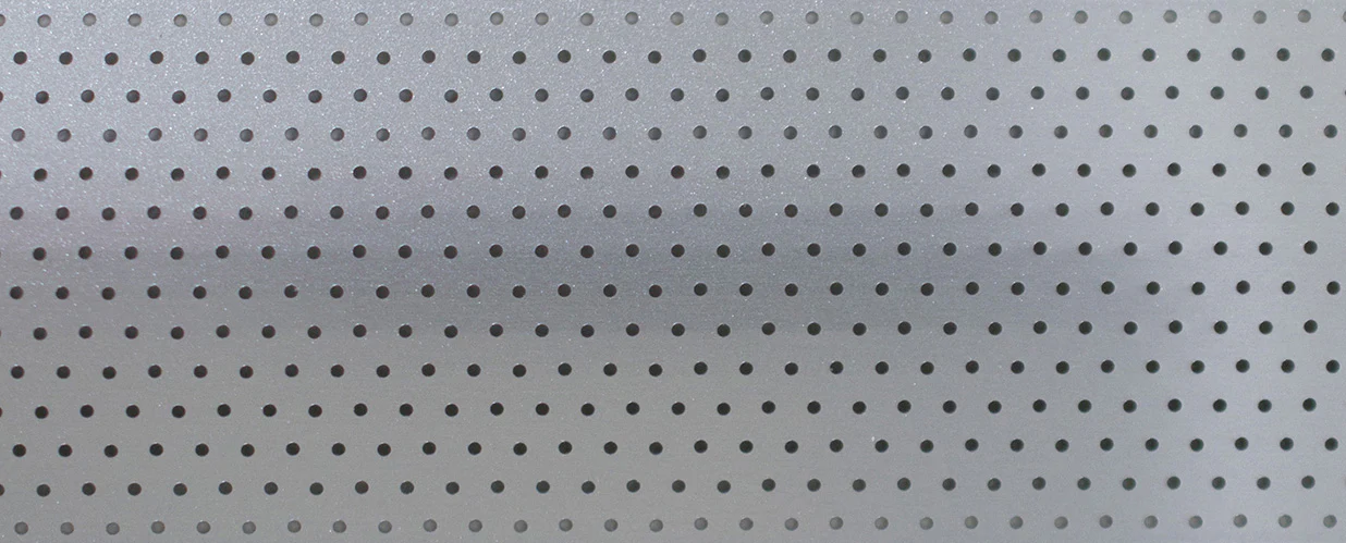 Perfect Fit Perforated Silver Venetian Blinds 25mm - CLT Flooring & Furnishings Inc