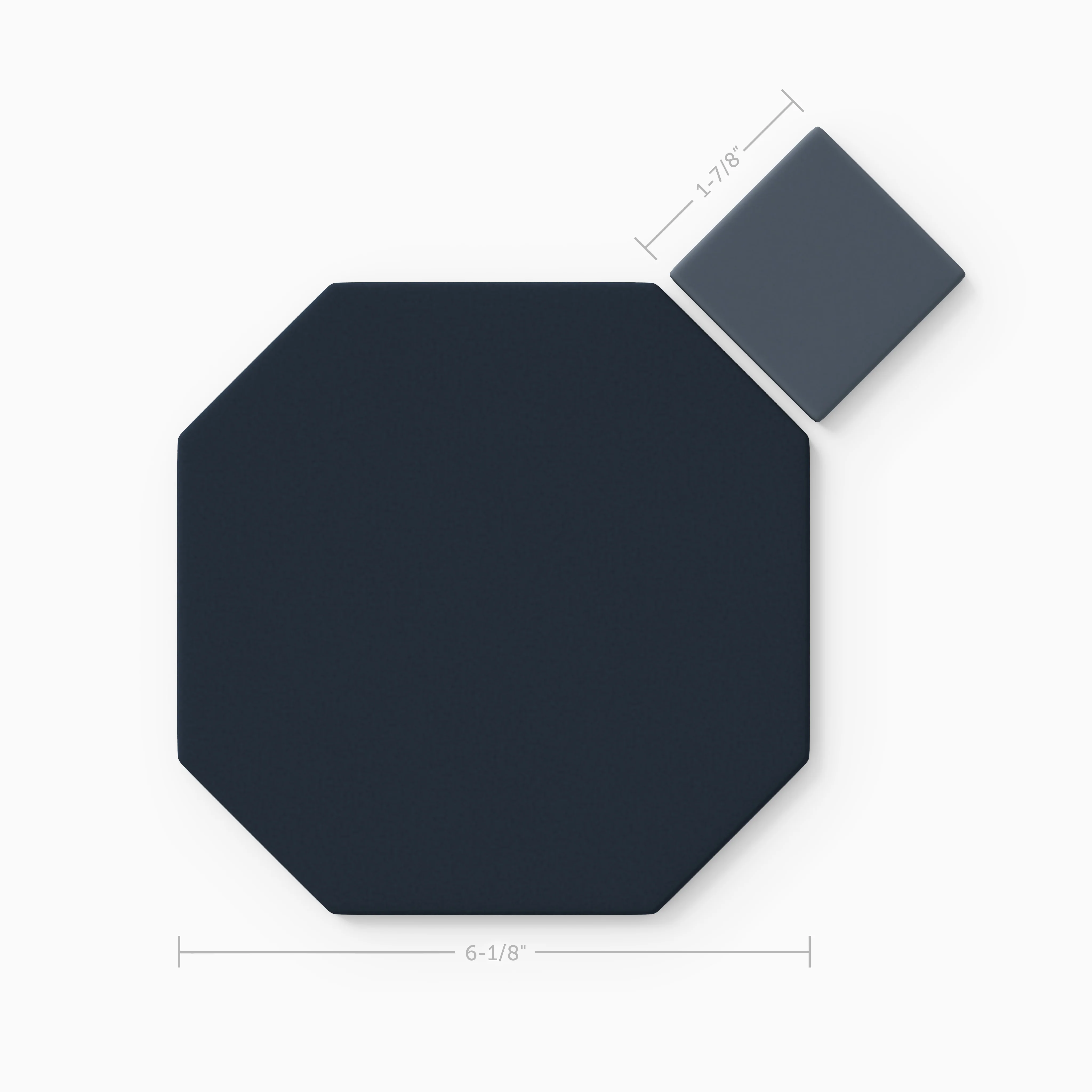 Gramercy Original Ceramic Tile in Navy Blue Matte & Slate Blue Matte - CLT Flooring & Furnishings Inc